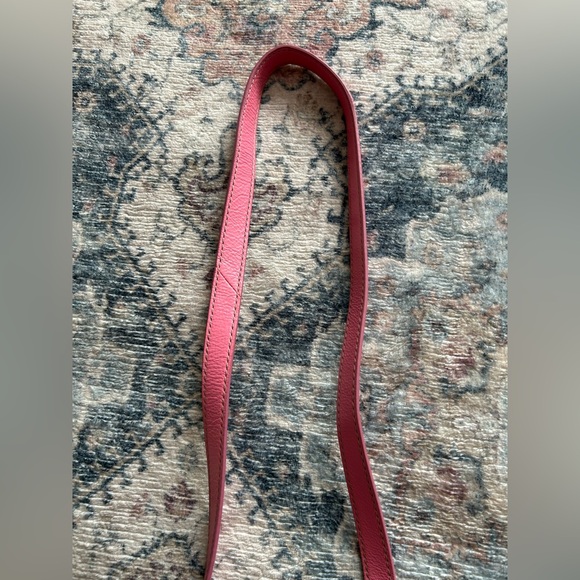 Fossil Palmer Pink Leather Suede Crossbody Shoulder Belt Bag - Picture 7 of 12